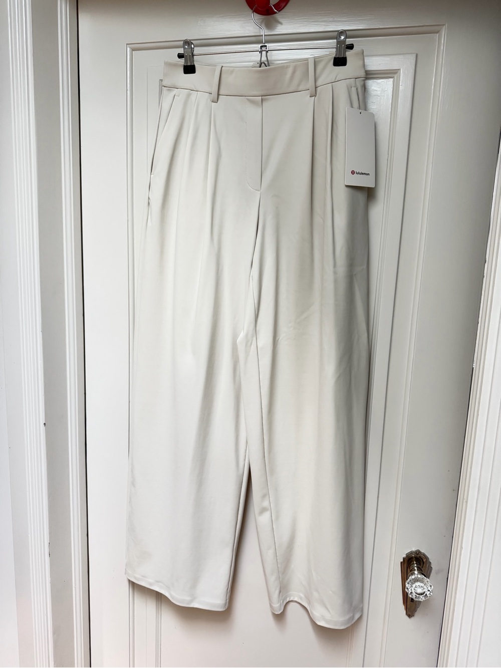 lululemon NWT Medium Daydrift High-Rise Wide-Leg Trousers Ivory - Picture 3 of 7